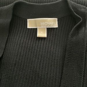 Black rib knit dress